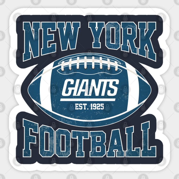 New York Giants! Est. 1925 Vintage Sticker by Purwoceng